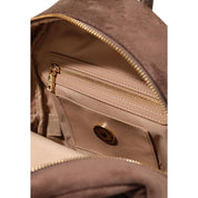Brown Polyester Backpack