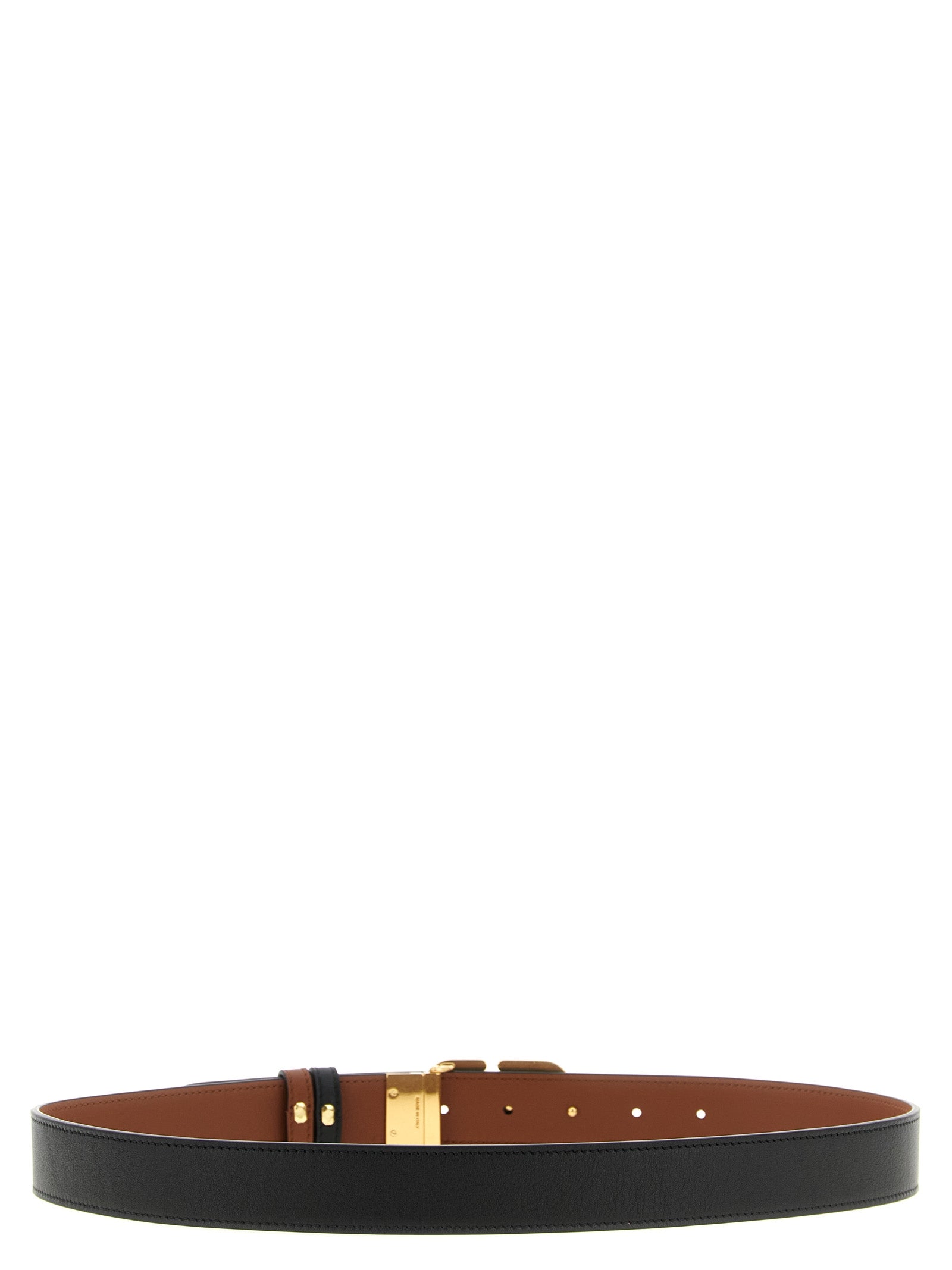 Black Calfskin Regular Belt