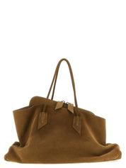 Brown Calfskin Shoulder Bag