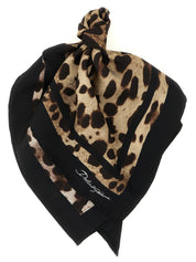 Brown Silk Scarf