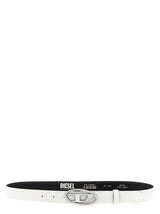 White Leather Regular Belt