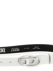 White Leather Regular Belt