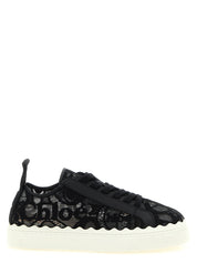 Black Polyamide Low Top Sneakers