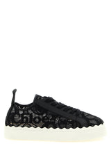 Black Polyamide Low Top Sneakers