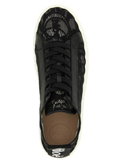Black Polyamide Low Top Sneakers