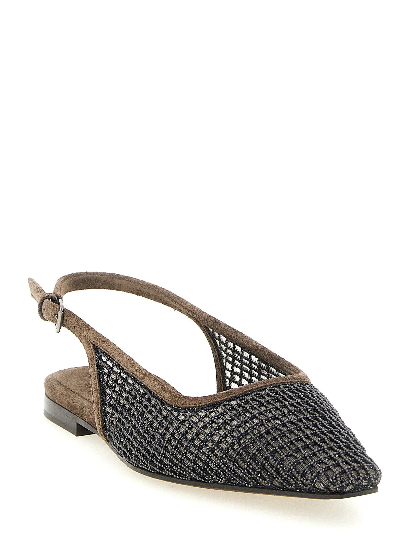 Brown Calfskin Ballet Flats
