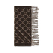 Gucci Brown Cashmere Scarf