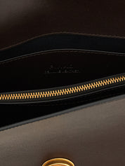 PINKO Brown Calfskin Crossbody Bag