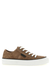 Brunello Cucinelli Brown Leather Low Top Sneakers