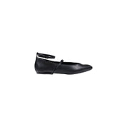 Black Polyester Platform Pumps