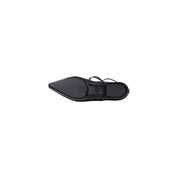 Black Polyester Platform Pumps