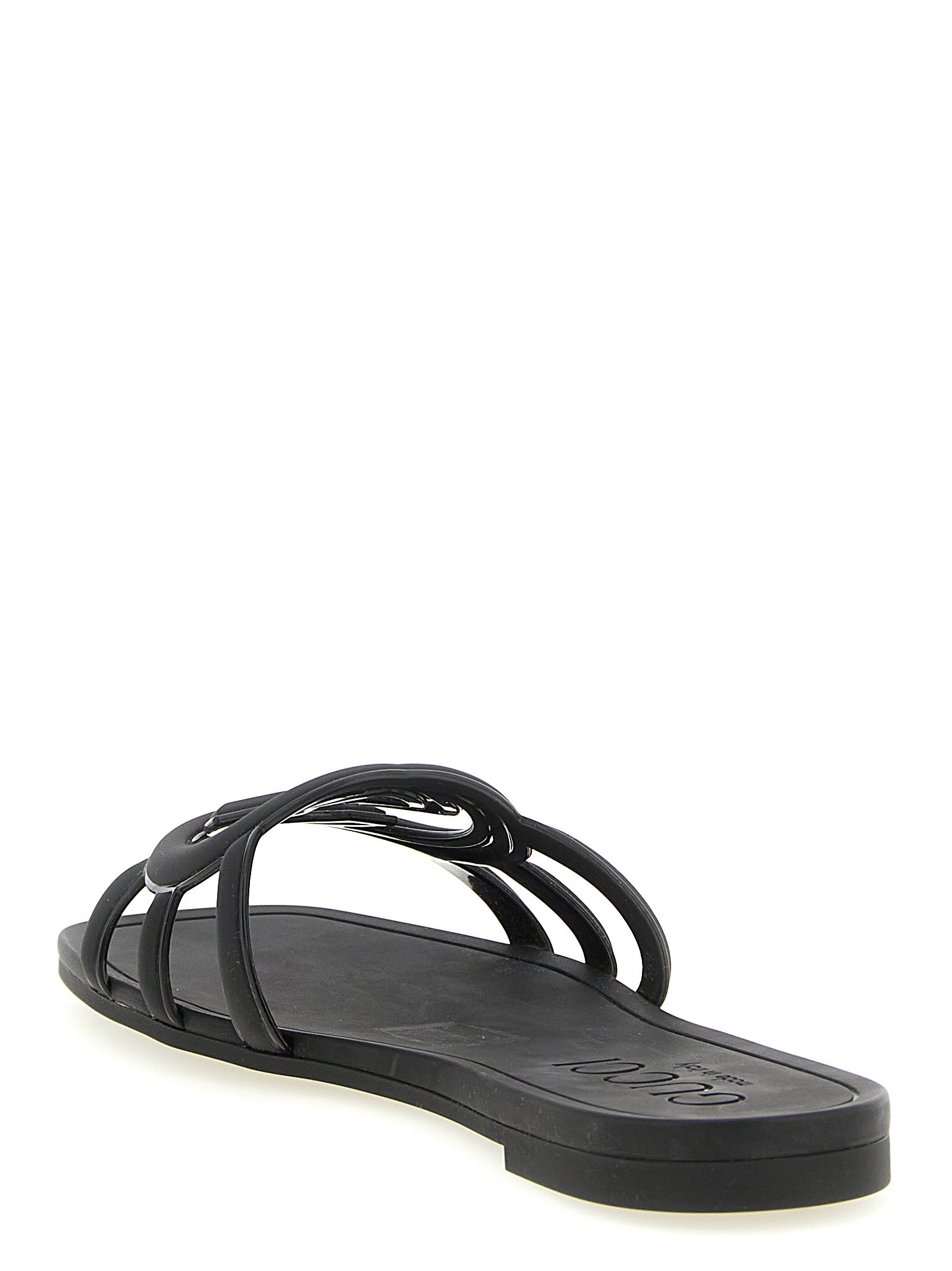 Gucci Black Rubber Slides