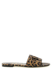 Brown Calfskin Slides