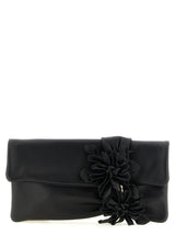 Black Lamb Leather Clutch Bag