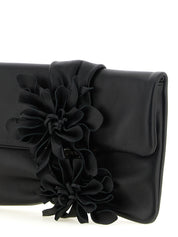 Black Lamb Leather Clutch Bag