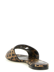 Brown Calfskin Slides