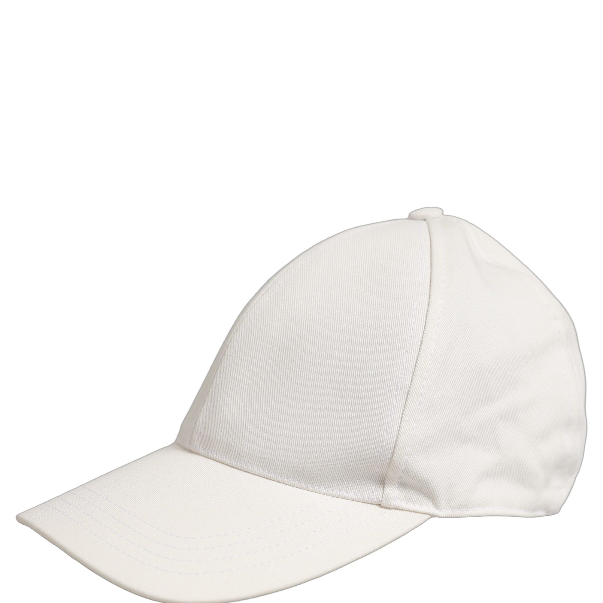 Dolce & Gabbana Men White Cotton Baseball Capello 6 Panels Hat Dolce & Gabbana