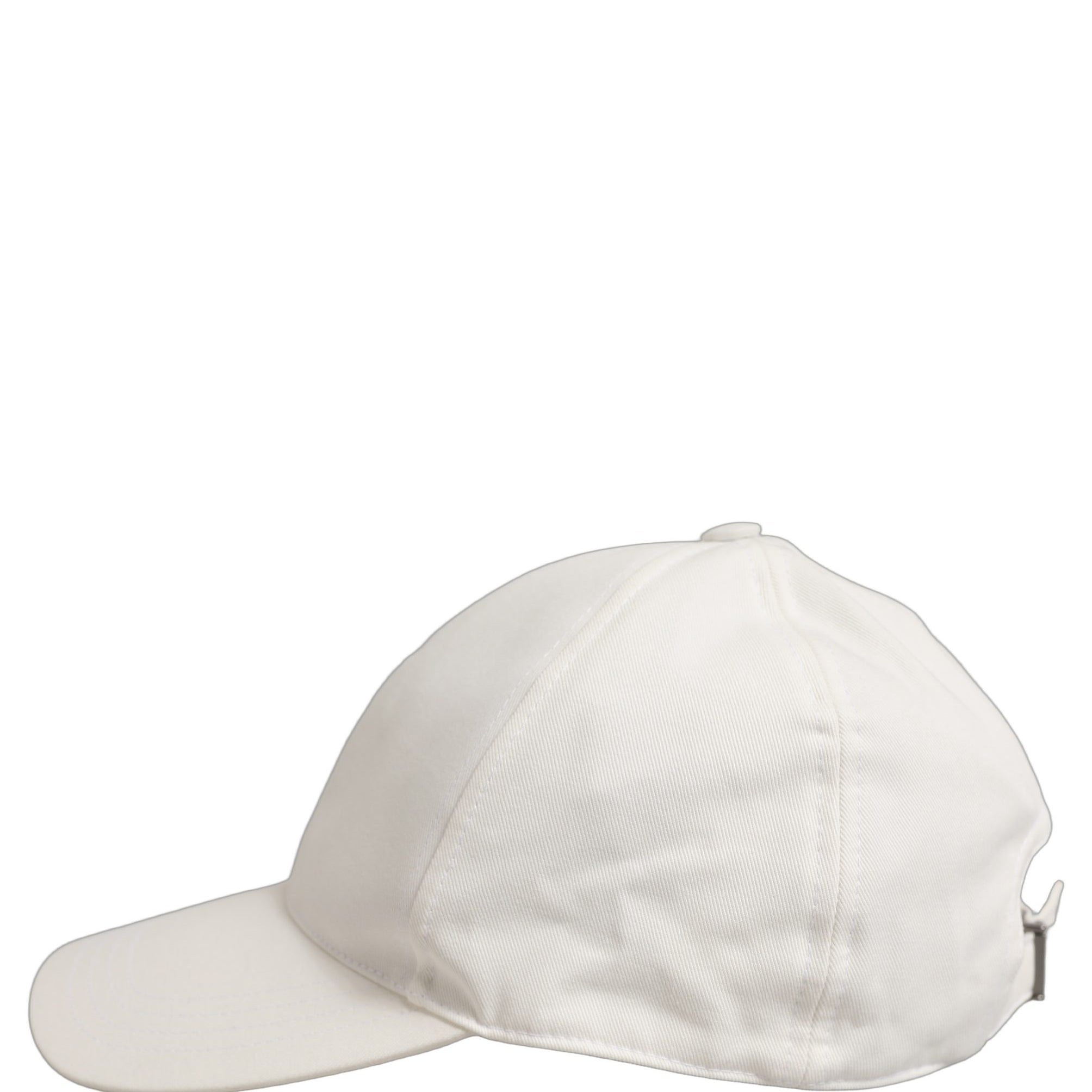Dolce & Gabbana Men White Cotton Baseball Capello 6 Panels Hat Dolce & Gabbana