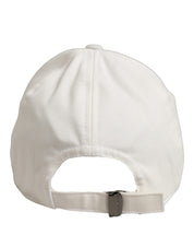 Dolce & Gabbana Men White Cotton Baseball Capello 6 Panels Hat