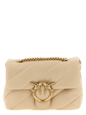 Beige Lambskin Crossbody Bag
