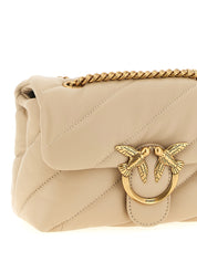 Beige Lambskin Crossbody Bag
