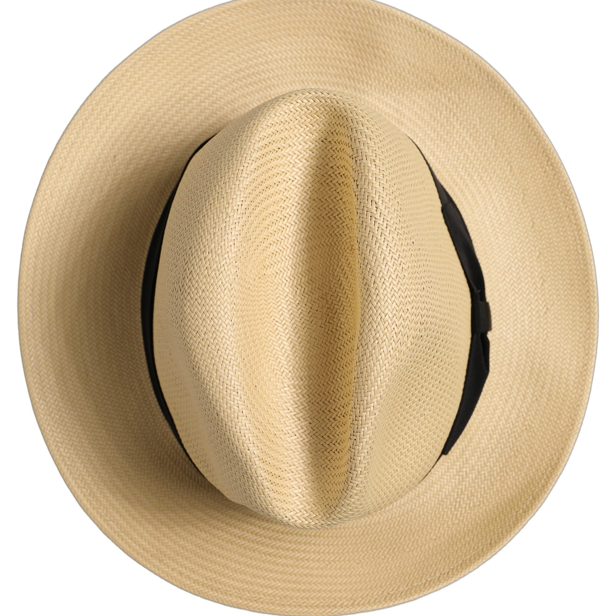 Dolce & Gabbana Men Beige Paper Straw Fedora Panama Capello Hat Dolce & Gabbana