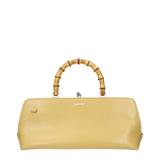 Yellow Leather Crossbody Bag