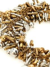 Gold Marabou Necklace