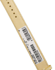 Beige Embossed Leather Gold Buckle Belt Strap Bracelet