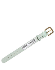 Green Textured Leather Gold Buckle Belt Strap Bracelet