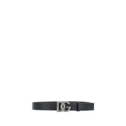Dolce & Gabbana Black Calf Leather Bos Taurus Regular Belt