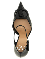 Valentino Garavani Black Calfskin High Heel Pumps