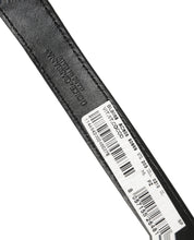 Black Textured Leather Gold Buckle Belt Strap Bracelet