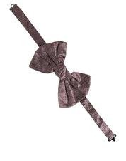 Men Maroon 100% Silk Adjustable Neck Papillon Bow Tie