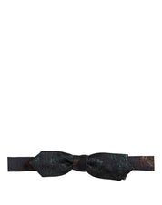 Men Multicolor 100% Silk Adjustable Neck Papillon Bow Tie