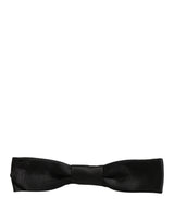 Men Black 100% SIlk Adjustable Neck Papillon Bow Tie