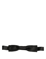 Men Black 100% SIlk Adjustable Neck Papillon Bow Tie