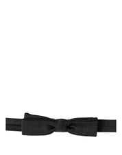 Men Black 100% SIlk Adjustable Neck Papillon Bow Tie