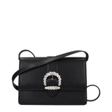 Black Leather Crossbody Bag