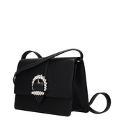 Black Leather Crossbody Bag