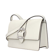 White Leather Crossbody Bag