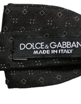 Black Diamond Pattern Adjustable Neck Papillon Bow Tie