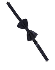 Dark Blue 100% Silk Adjustable Neck Papillon Bow Tie