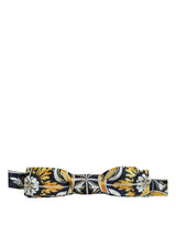 Multicolor Damask Style Adjustable Neck Papillon Bow Tie