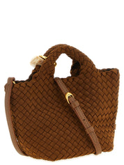 Brown Nylon Handbag