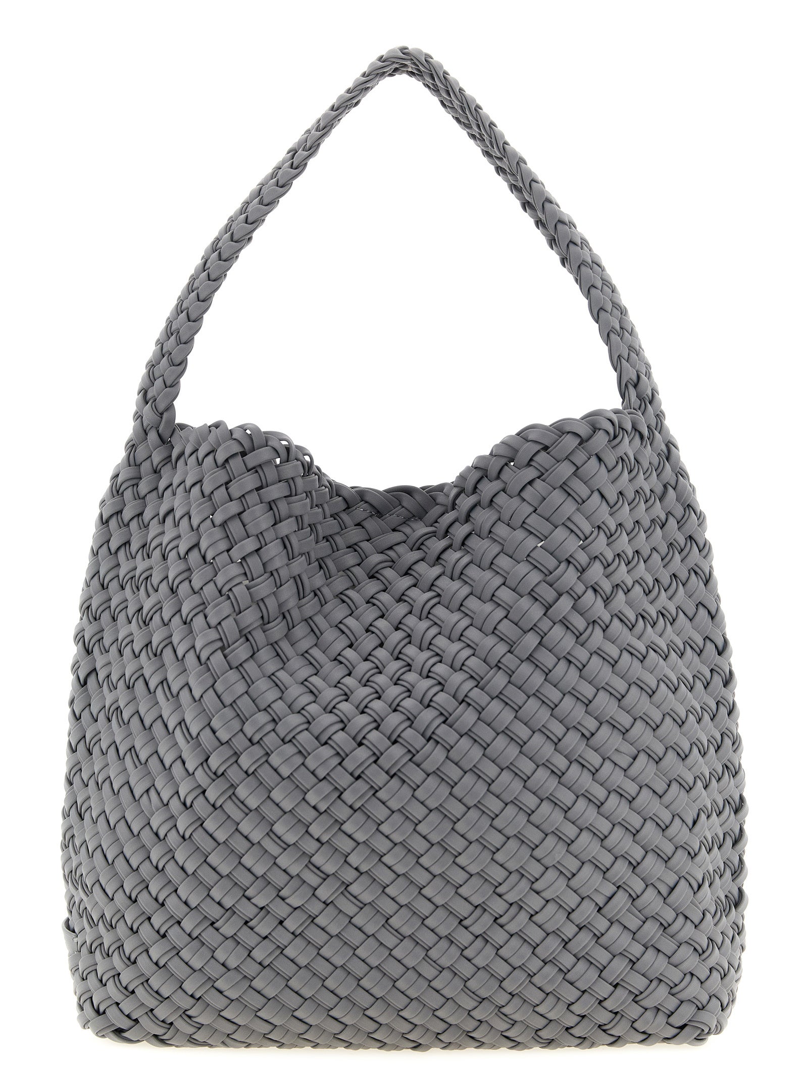 Gray Nylon Shoulder Bag
