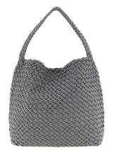 Gray Nylon Shoulder Bag