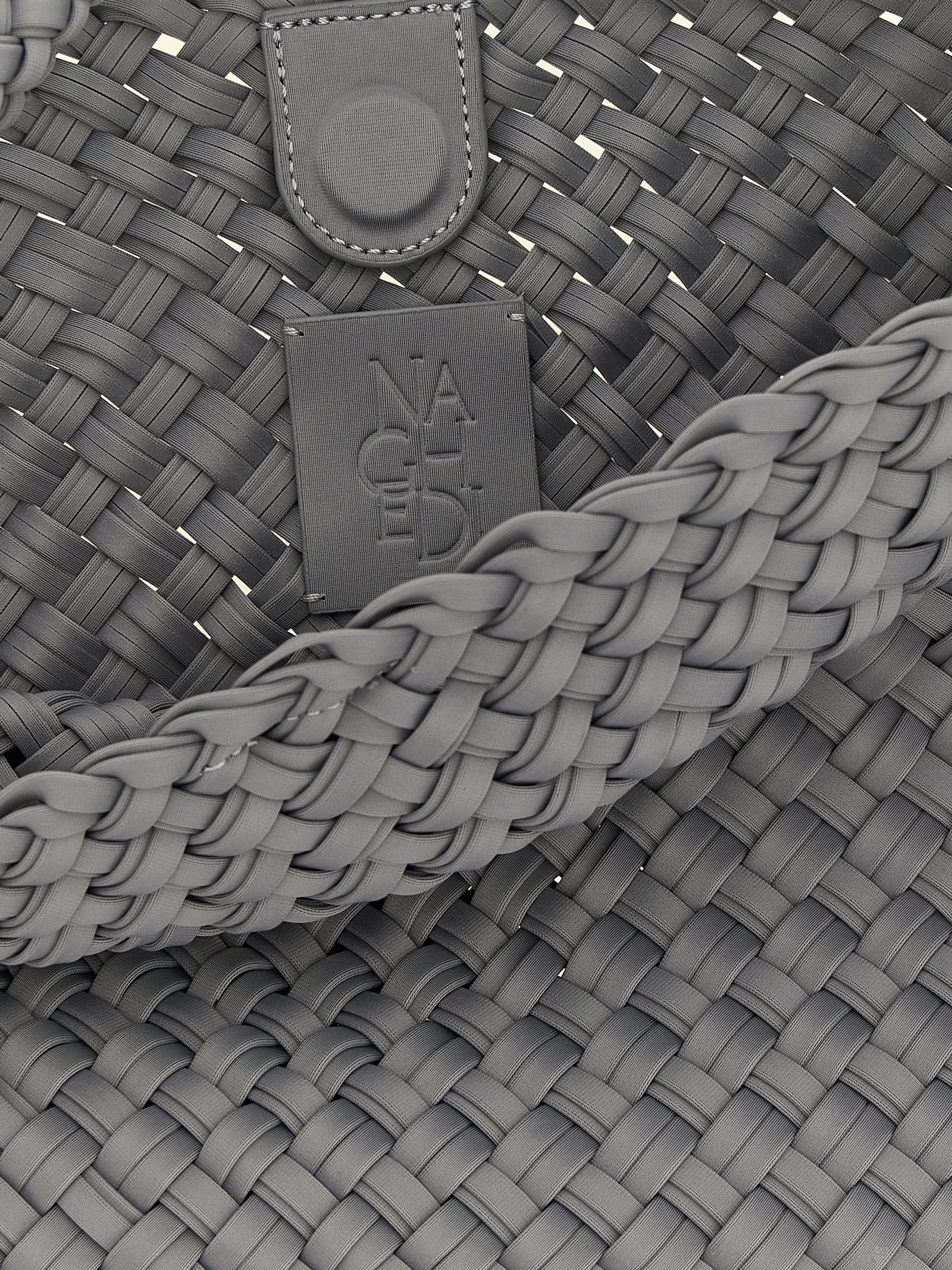 Gray Nylon Shoulder Bag