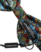 Men Multicolor Sicilian Adjustable Neck Papillon Bow Tie