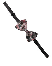 Multicolor Marble Silk Adjustable Neck Papillon Bow Tie